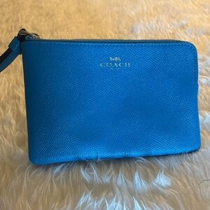 Coach Vibrant Blue Pouch